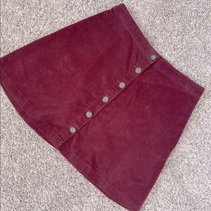 abercrombie & fitch button front skirt size 4